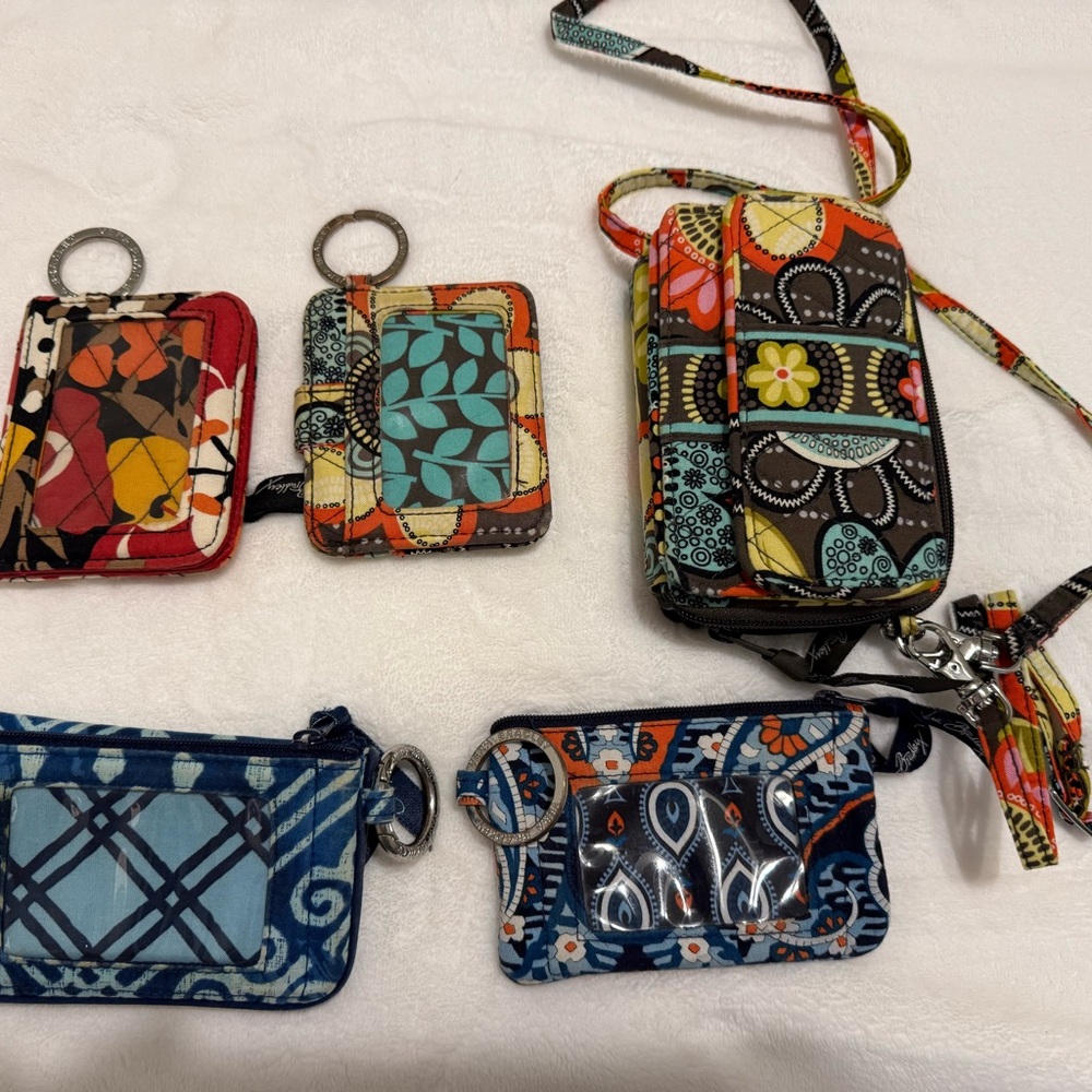 Vera Bradley Multicolor Patterned Bags and Wallets Set